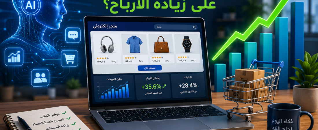 كيف يساعد الذكاء الاصطناعي أصحاب المشاريع والمتاجر الإلكترونية على زيادة الأرباح؟