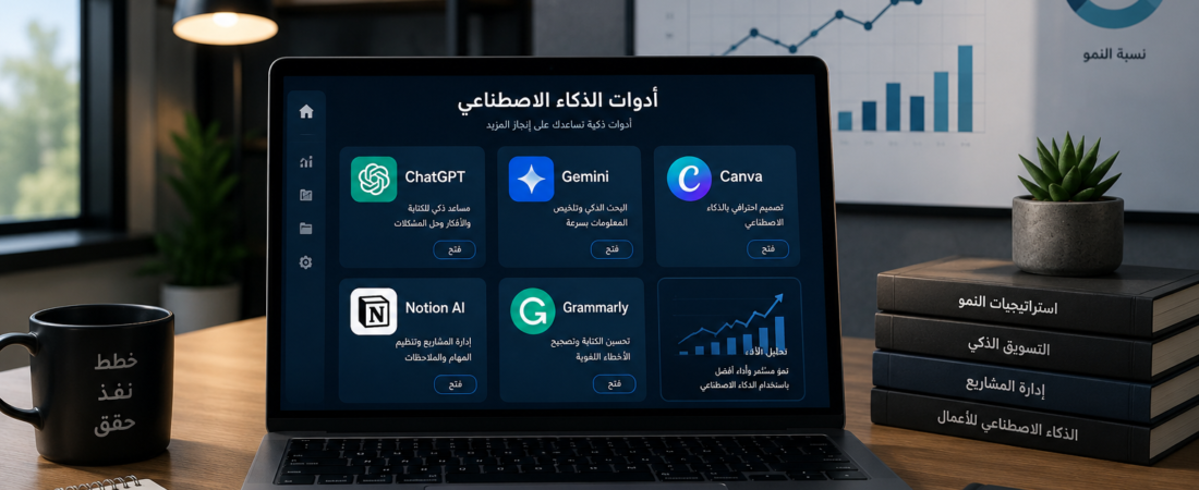 أهم أدوات الذكاء الاصطناعي التي يحتاجها كل صاحب مشروع