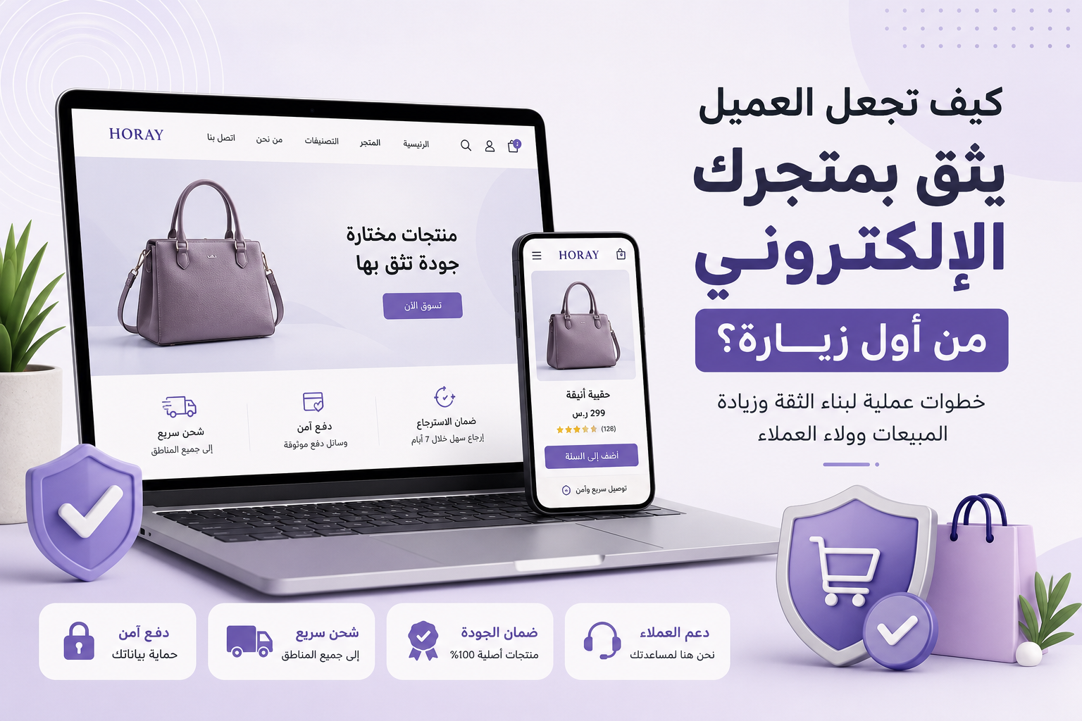 كيف تجعل العميل يثق بمتجرك الإلكتروني من أول زيارة؟